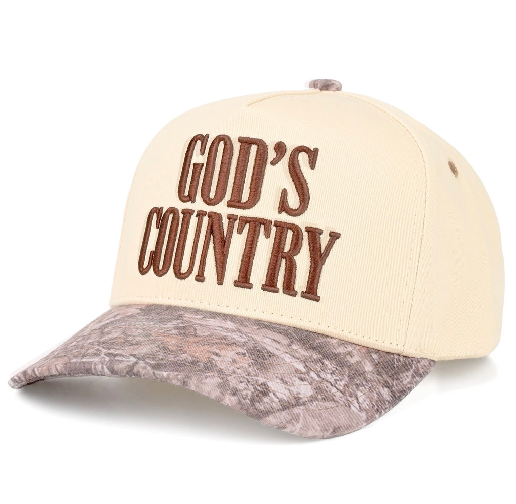 God’s country two tone trucker hat