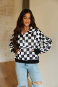 Kenzie checkered pullover