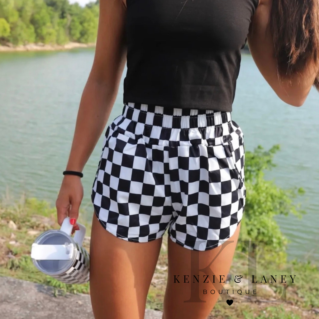 Kenzie checkered shorts